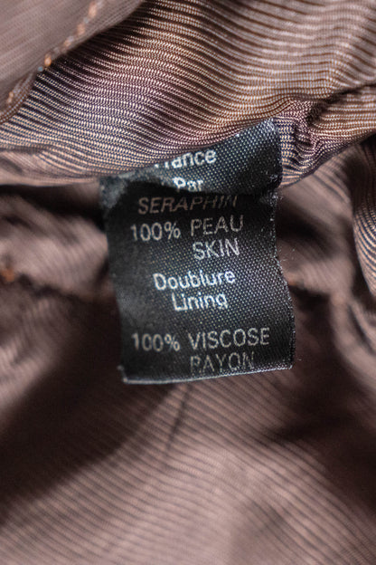 90s seraphin deerskin bomber jacket