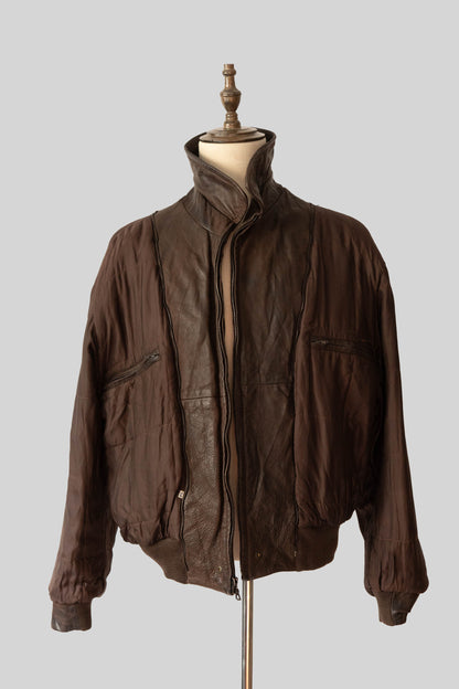 90s seraphin deerskin bomber jacket