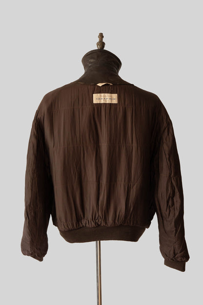 90s seraphin deerskin bomber jacket