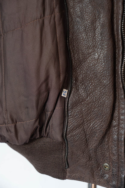 90s seraphin deerskin bomber jacket