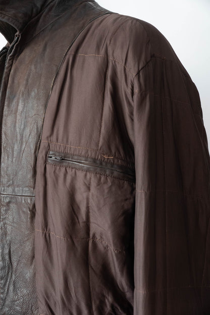 90s seraphin deerskin bomber jacket