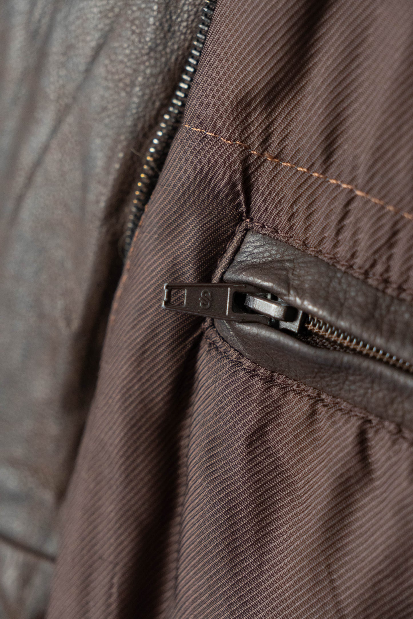 90s seraphin deerskin bomber jacket