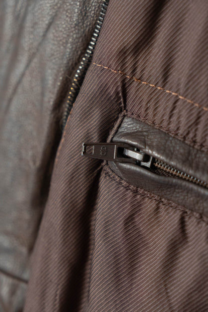 90s seraphin deerskin bomber jacket