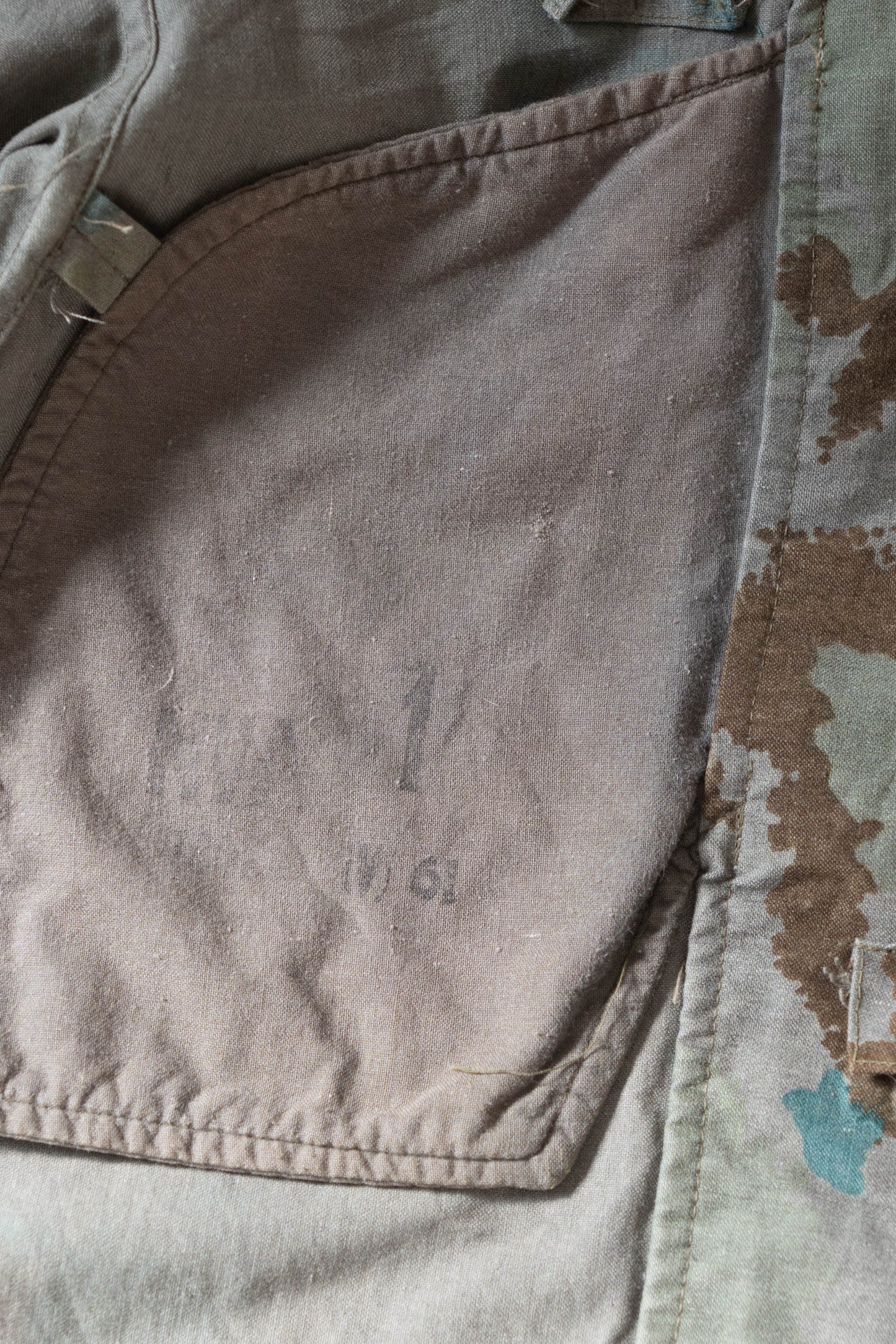 60s GERMAN ARMY BLUMENTARN CAMOUFLAGE SNIPER JACKET