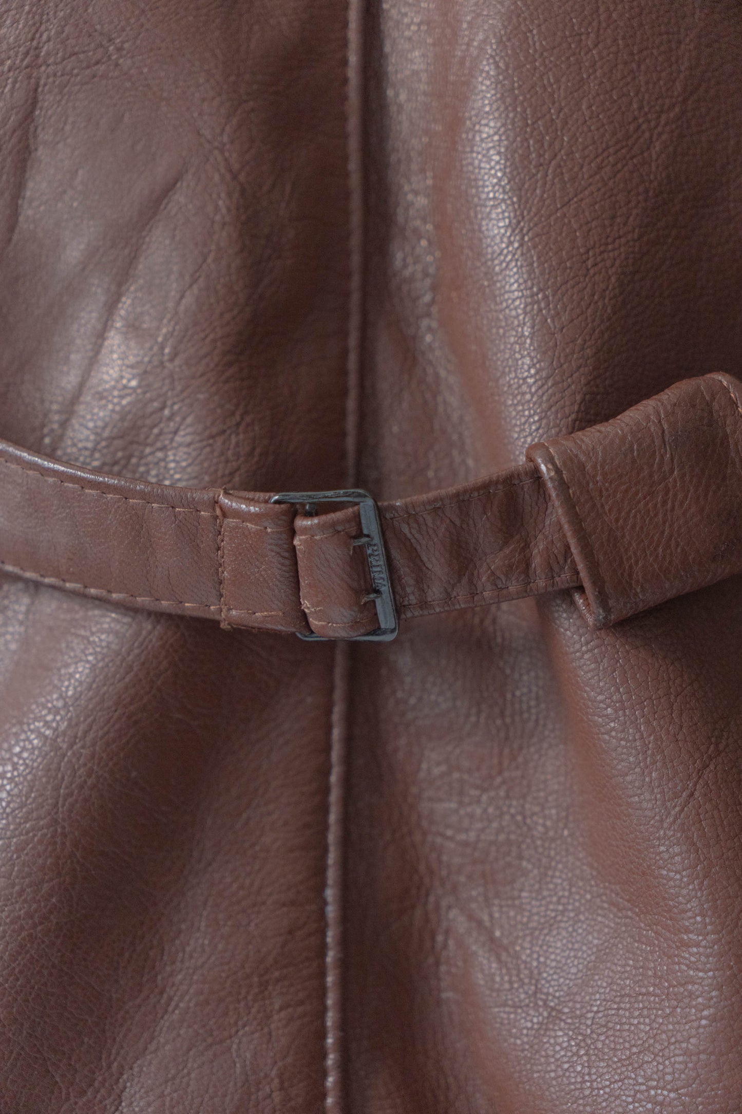 50s Sweden Work Goatskin Double Breasted Leather Jacket