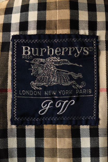 80s burberrys trench coat "trench21" full set cotton fabric