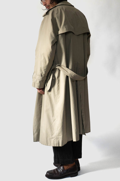 80s burberrys trench coat "trench21" full set cotton fabric