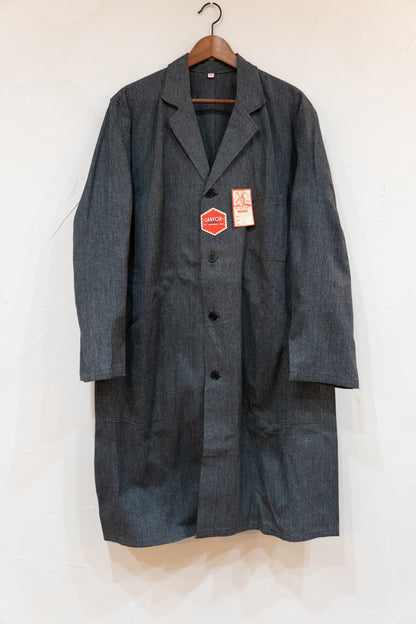 50-60s Black Chambray AtelierCoat "AU MOLINEL" DEAD STOCK
