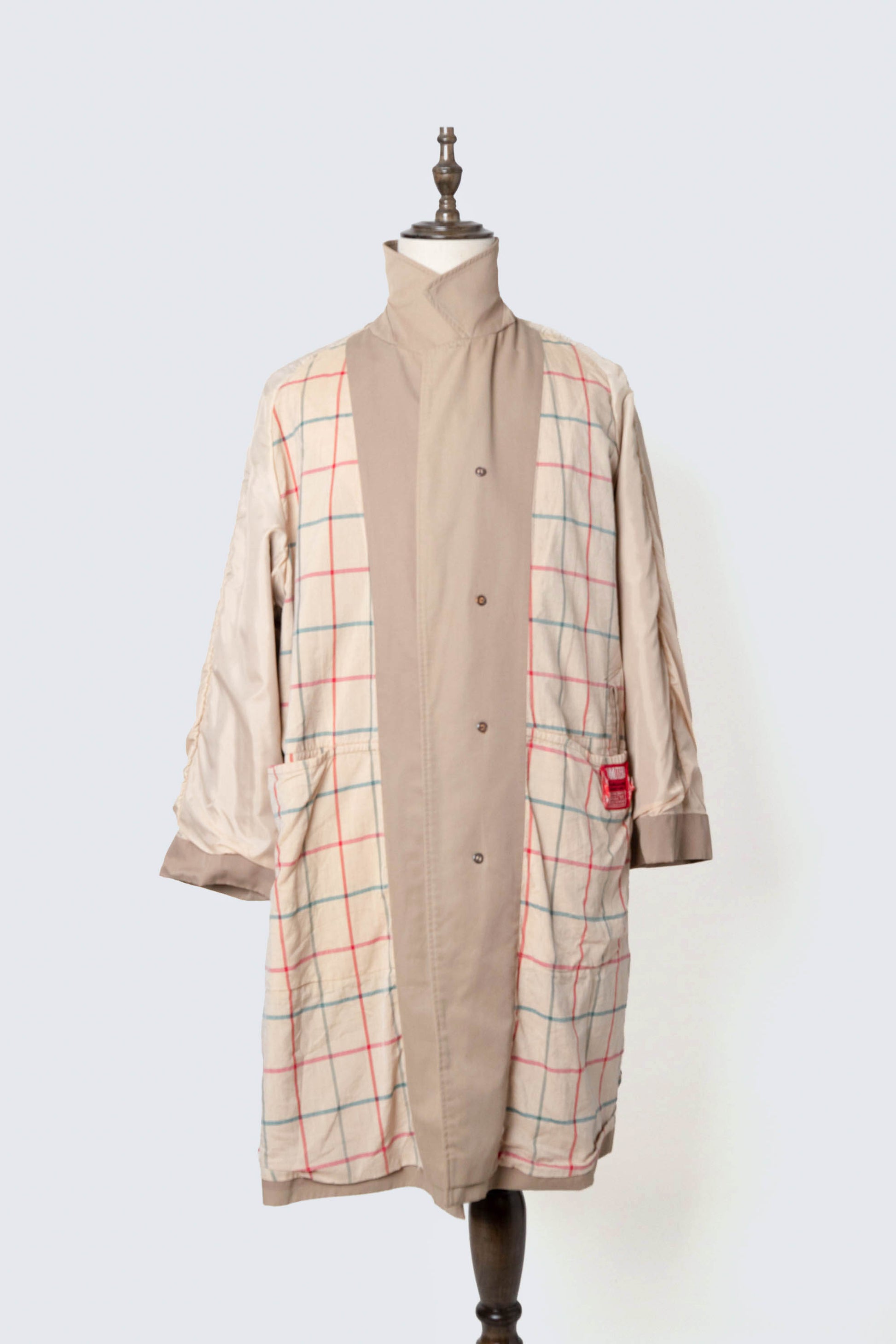 80s burberry single panel sleeve balmacaan coat"commuterⅡ"